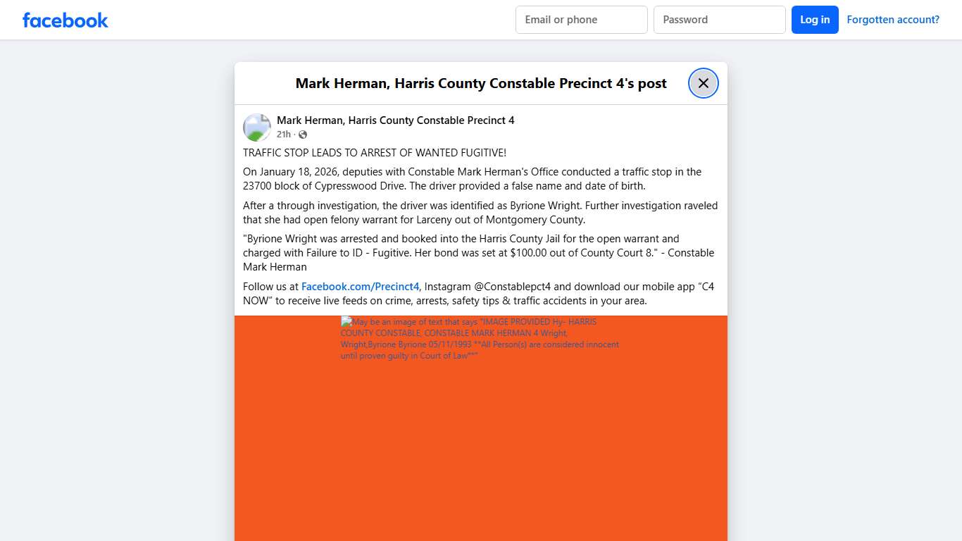 TRAFFIC... - Mark Herman, Harris County Constable Precinct 4 | Facebook